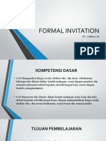 Materi Formal Invitation