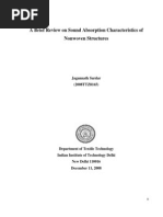 Download Sound Absorption Characteristics of Nonwoven Structures by Jagannath Sardar SN61052720 doc pdf