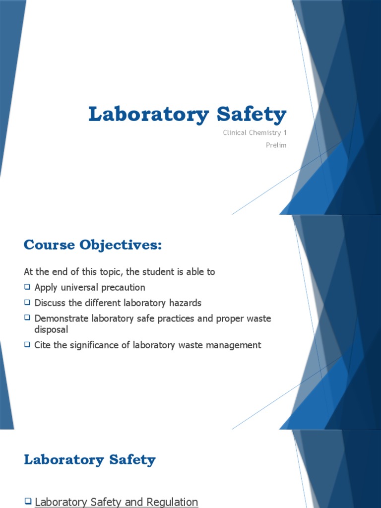 Week 1 Laboratory Safety PDF
