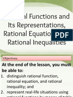 Lesson 1 - Rational Functions and Its Representations, Rational Equations, and Rational Inequalities