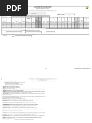 DT 0107a Employer Monthly Tax Deductions Schedule v1 2