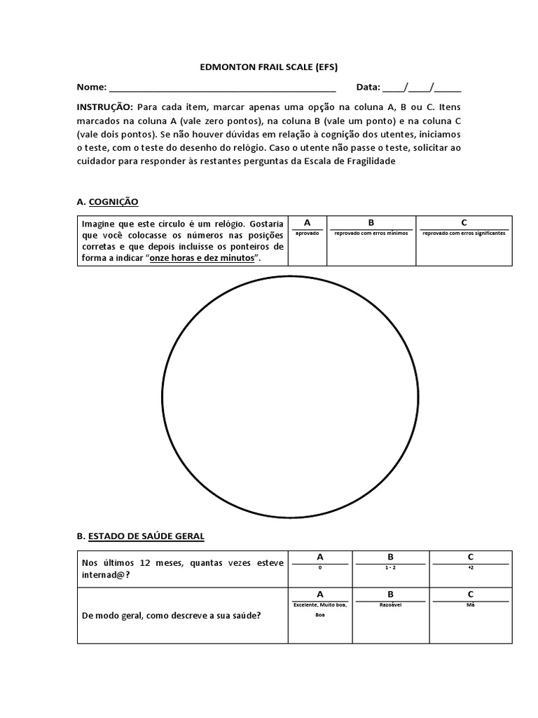 Edmonton Frail Scale PDF