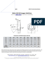 Metric DIN 929 Spec