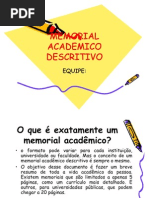 Memorial Academico Descritivo