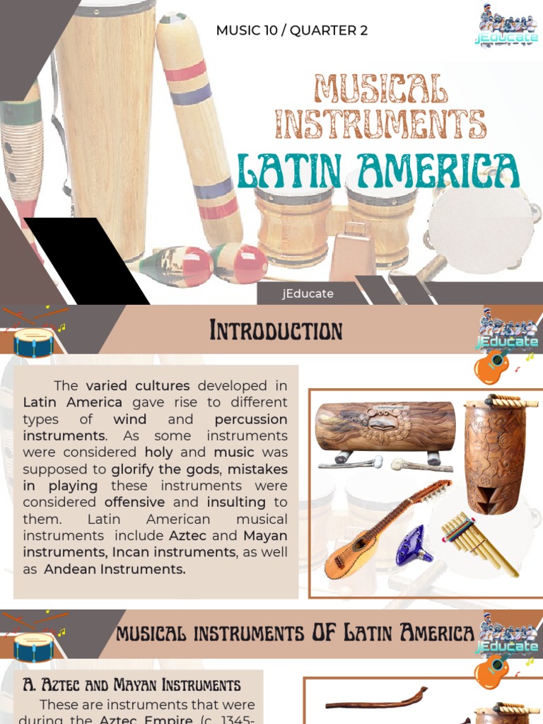 Latin Americamusical Instruments (1) PDF Flute Musical Instruments
