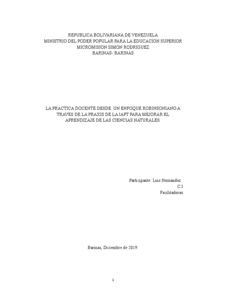 la-practica-docente-desde-un-enfoque-robinsoniano-a-traves-de-la-praxis