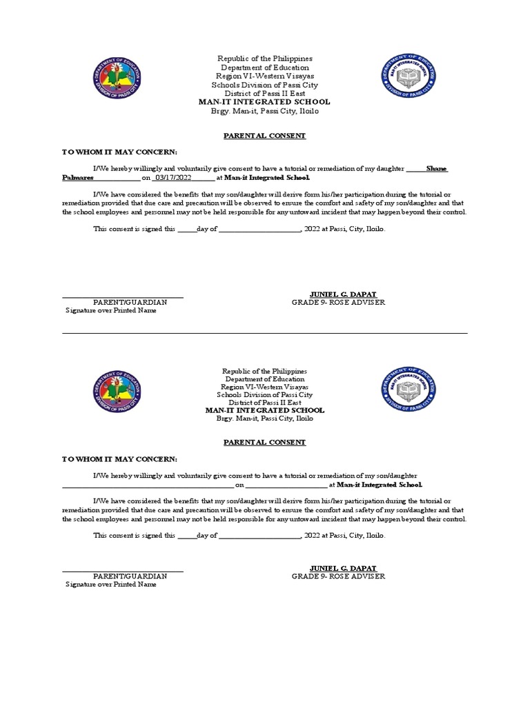 Consent Letter | PDF