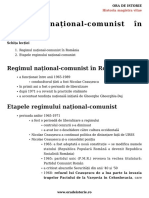 Regimul National Comunist in Romania