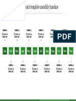 75937-Powerpoint Template Monthly Timeline-Green