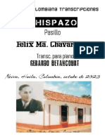 CHISPAZO. PASILLO. FÉLIX Ma. CHÁVARRO CARDOZO. - TRANSC. PIANO GERARDO BETANCOURT