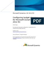 Configuring Budget Planning For Microsoft Dynamics AX 2012