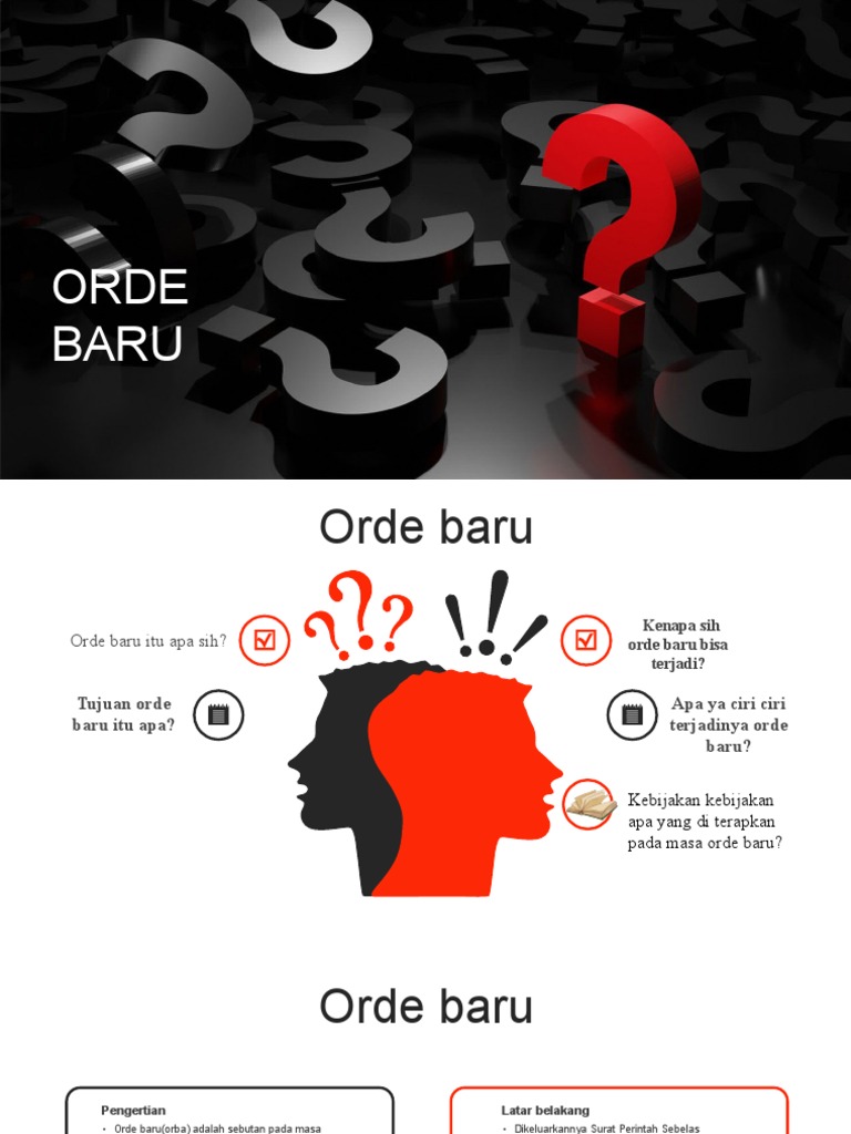 Orde Baru dan Kebijakan Ekonomi