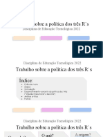 Trabalho Sobre A Politica Dos Três R' Et