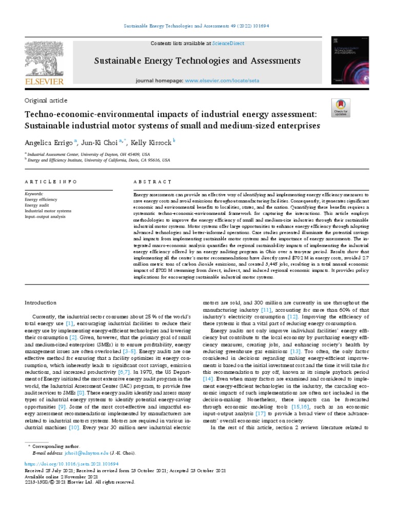 Motor Efficiency Journal | PDF | Efficient Energy Use | Pump