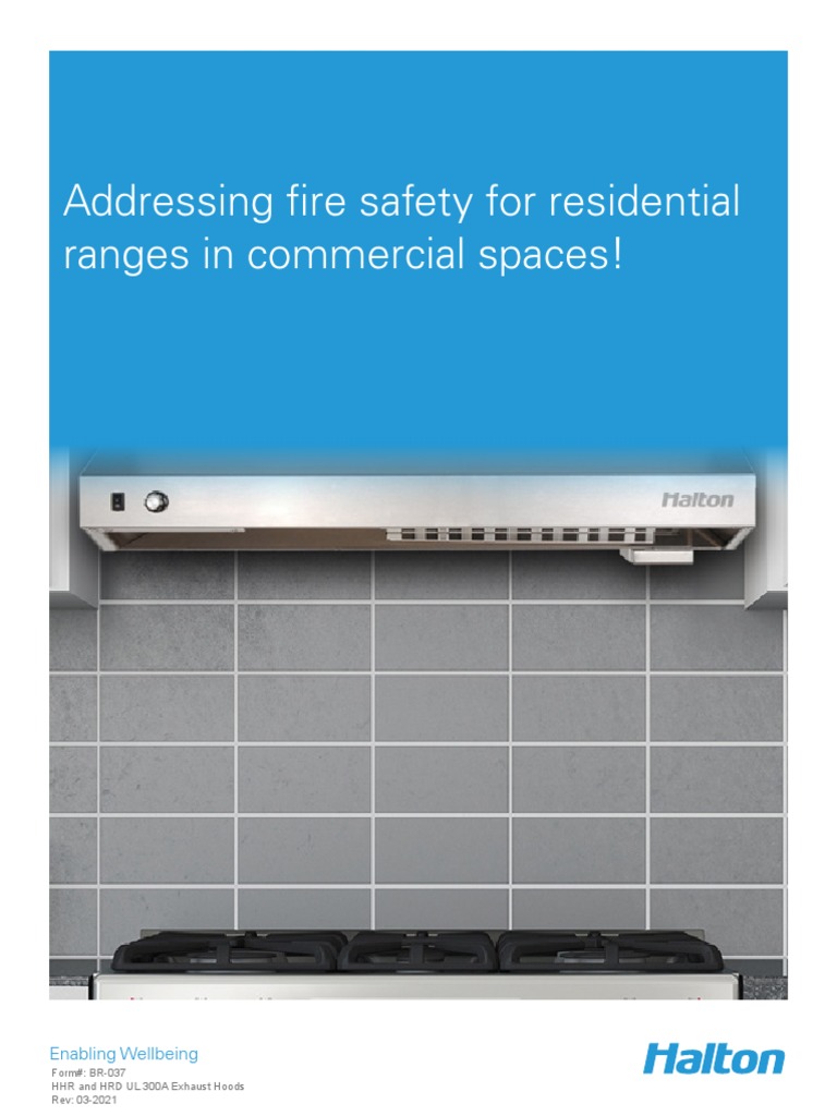 Halton HHR HRD Exhaust Hoods BR037 PDF Manufactured Goods