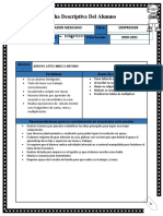 Ficha Descriptiva Del Alumno Tercero A Villa 1