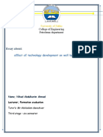 Essay..effect of Technology On Well Logging Process