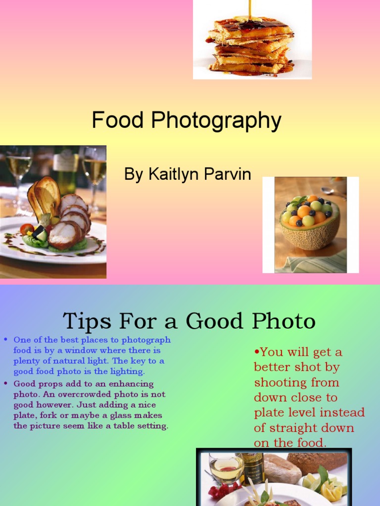 Essential Tips for Food Photography | PDF | Self-Improvement