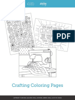 Crafting Coloring Pages