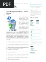 20 Motivos Para Abandonar o Internet Explorer - Toca Digital