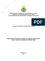 OPERADORAS DE PLANO DE SAÚDE E OS IMPACTOS FINANCEIROS EM UM CENÁRIO DE PANDEMIA (Exemplo TCC)