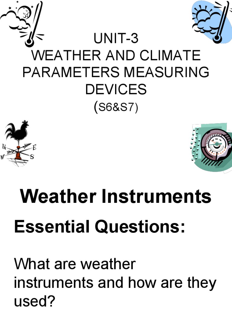 Weather Measuring Devices PDF Humidity Precipitation