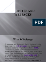 Websites and Webpages