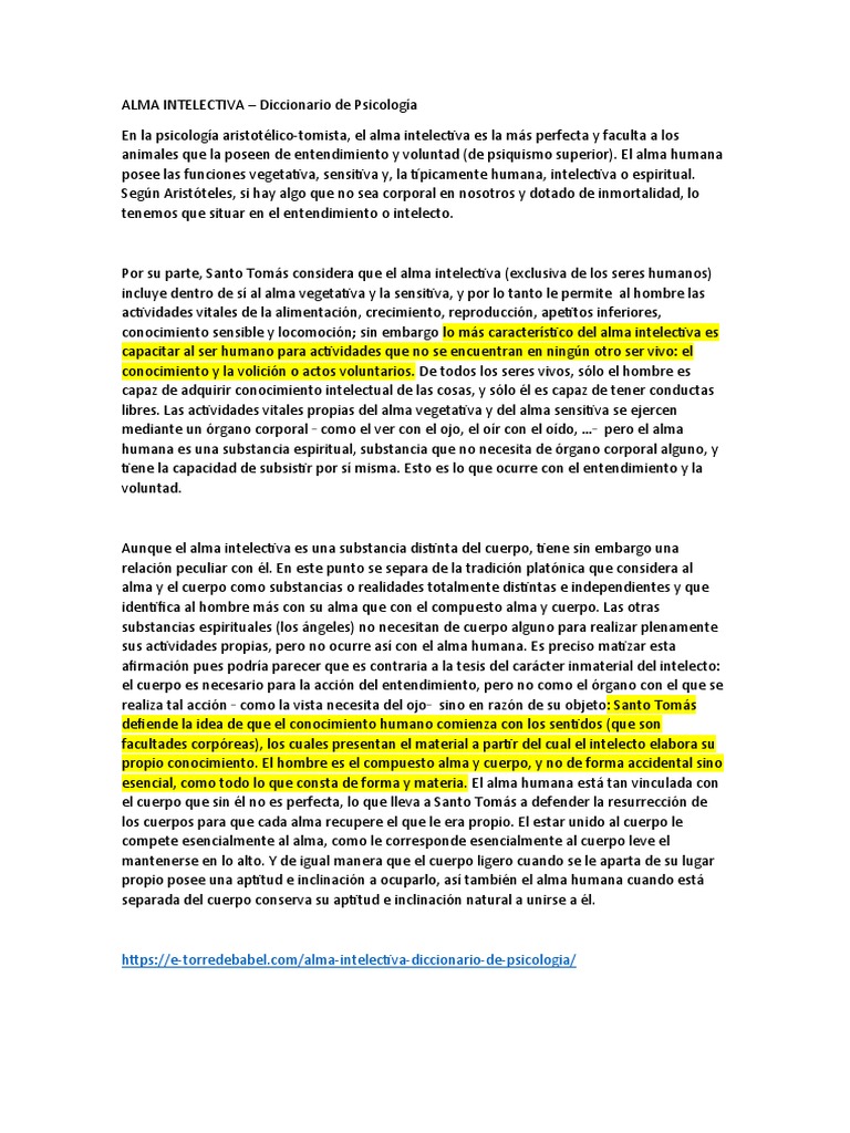 Alma Intelectiva | PDF | Alma | Divina Comedia