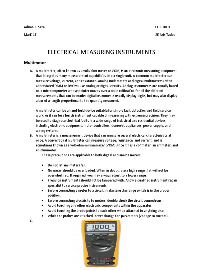 Electrical Measuring Instruments PDF