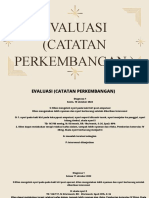 Evaluasi (Catatan Perkembangan)