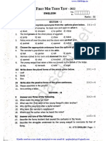 10th English 1st Mid Term Exam Question Paper 2022 2023 Tirupattur District English Medium PDF Download