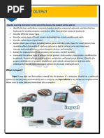 Lesson 5 Input and Output