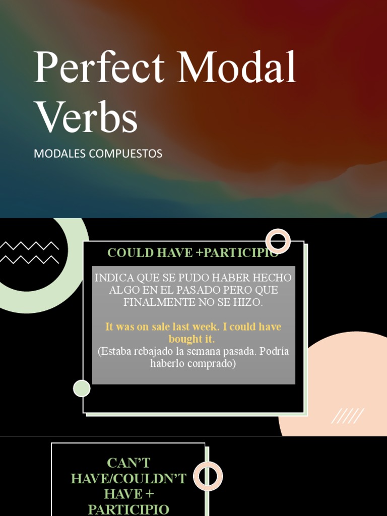 Modales Perfectos | PDF