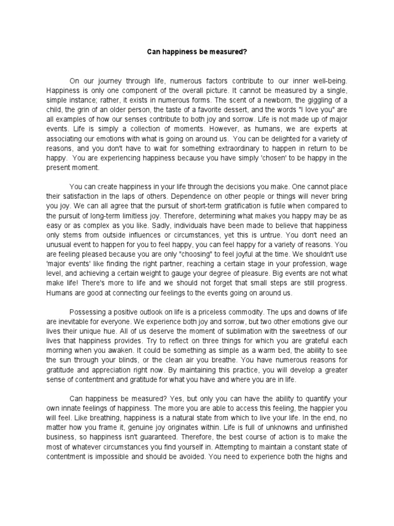 Persuasive Speech Pdf Happiness Gratitude