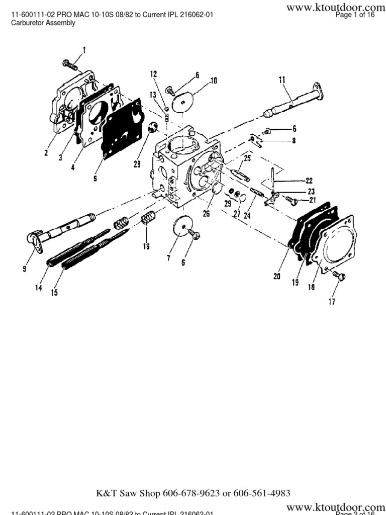 Mcculloch pro 10 10 automatic manual