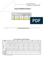 Provas Aferição 2ºCEB - 10-11