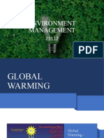 ENVIRONMENTAL MANAGEMENT - GLOBAL WARMING TOPICS