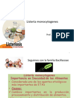 Listeria monocytogenes en alimentos