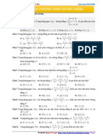 Vấn Đề 20. Phương Trình Đường Thẳng - Câu Hỏi