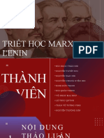 Triết Học Marx - Lenin - (Đã Chốt, Vui Lòng Không Chỉnh Sửa Gì Thêm ạ)