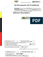 Certificado Del Desempeño Final Del Estudiante