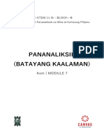 Pananaliksik (Batayang Kaalaman)