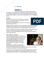 Trabalho de Filosofia - Darcy Ribeiro e A Educação