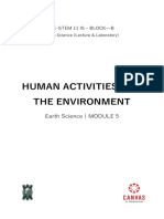 Human Activities and the Environment