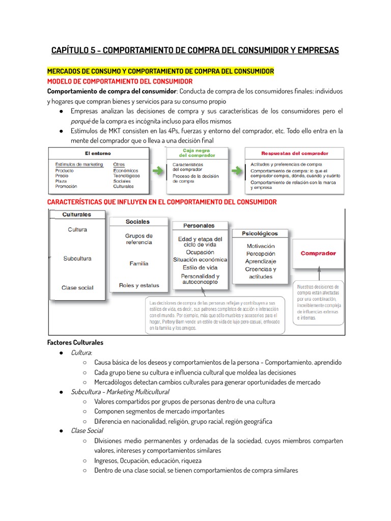 Comportamiento de Compra del Consumidor | PDF | Comportamiento | Marketing