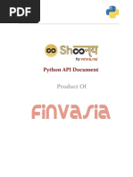 Shoonya API Documentation Overview | PDF | Login | File Transfer Protocol