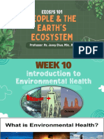 Week 10 - Introduction To Environmental Health