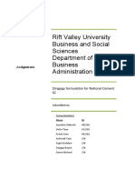 Rift Valley University Business and Social Sciences Department of Business Administration