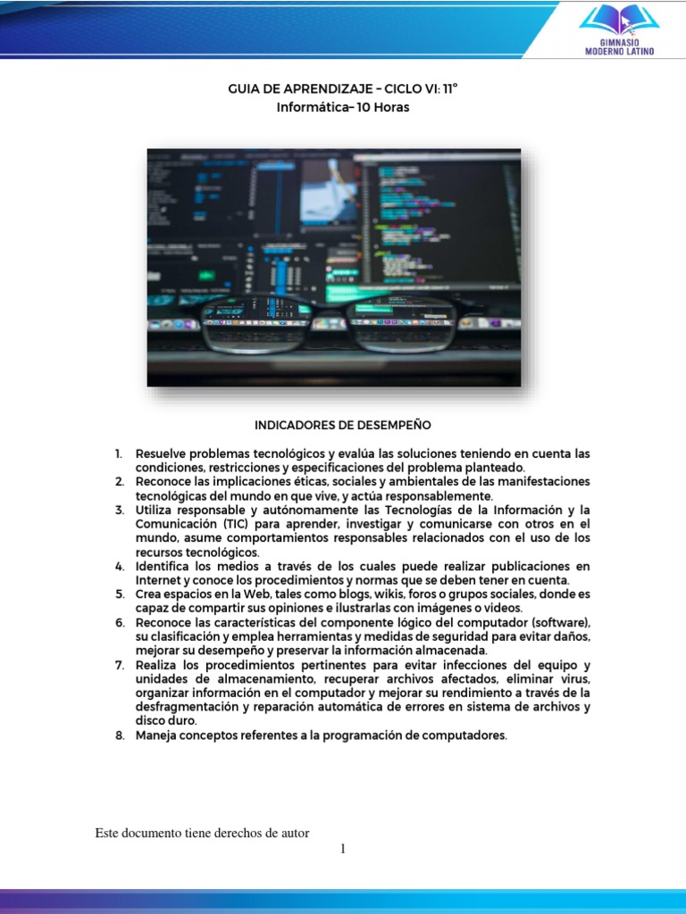 Guía De Aprendizaje Informática Vi Pdf Blog Html