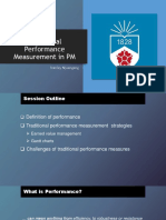 38. Traditional Performance Measurement in PM Amended